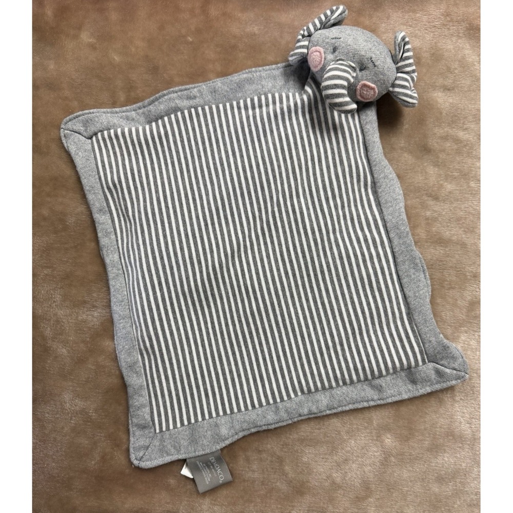 Demdaco Lovey Security Blanket Gray Elephant